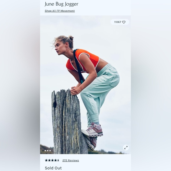 Free People June Bug Joggers In Lichen Green Size Large - Picture 16 of 16